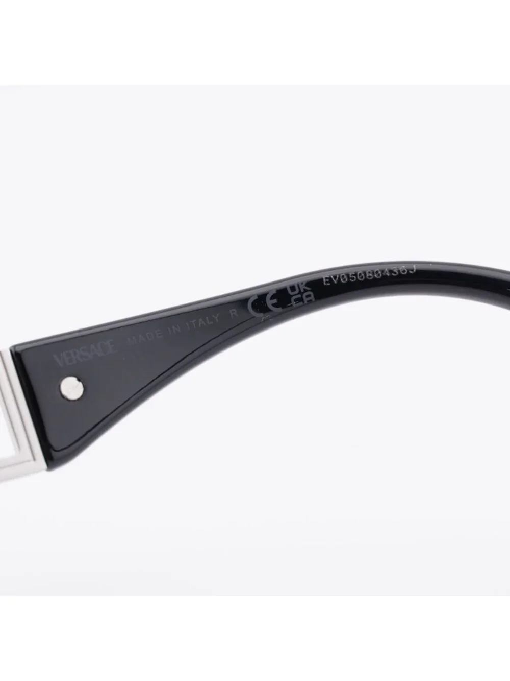 Versace VE2290 100180 Sunglasses Silver Rectangle Frame, Blue Lenses